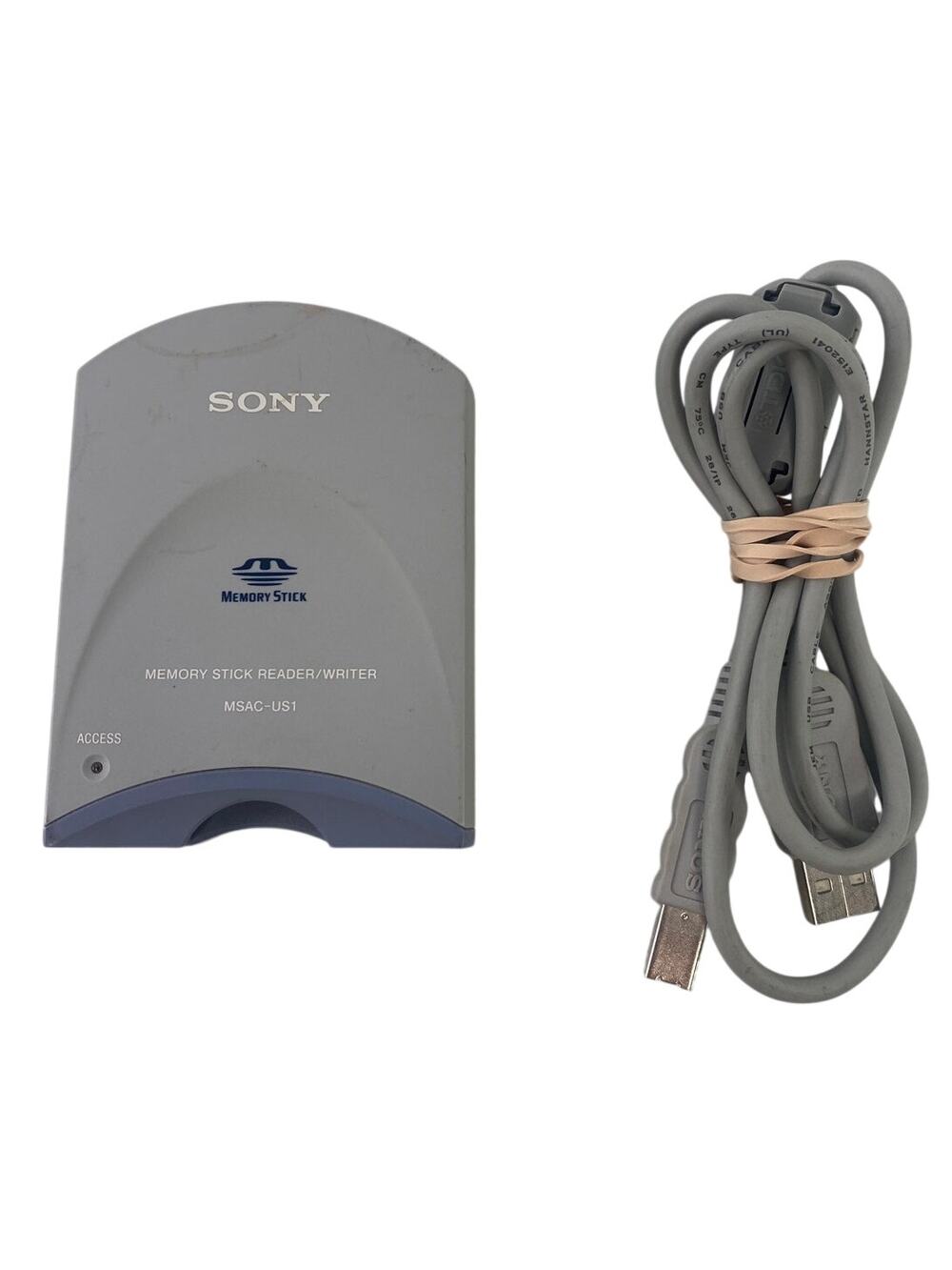 Vintage 2000s Sony MSAC-US1 Memory Stick USB Card Reader Writer Made In Japan